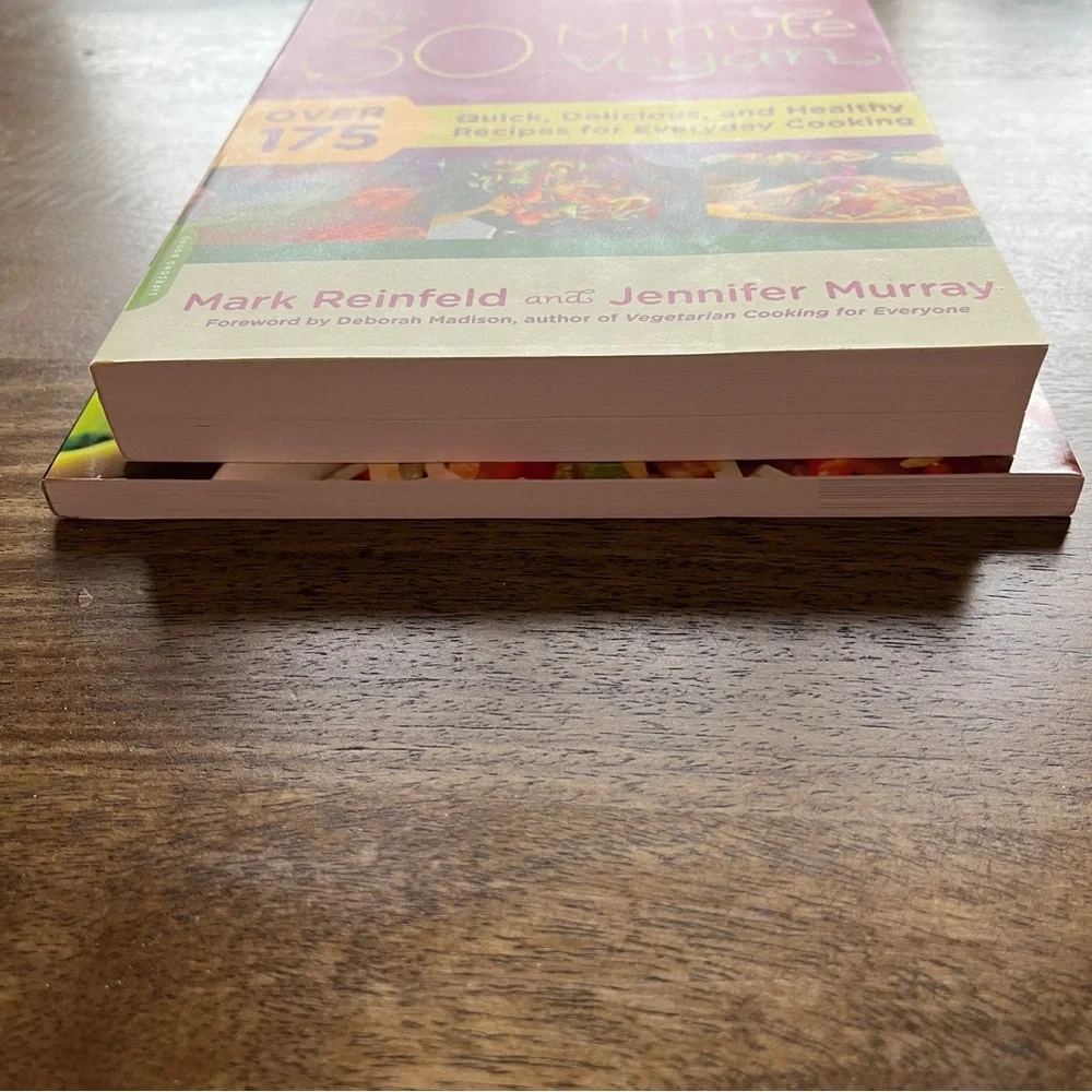 2 Vegan Cookbooks - The 30 Minute Vegan & Eat Vegan on $4 A Day Vegan Cookbook